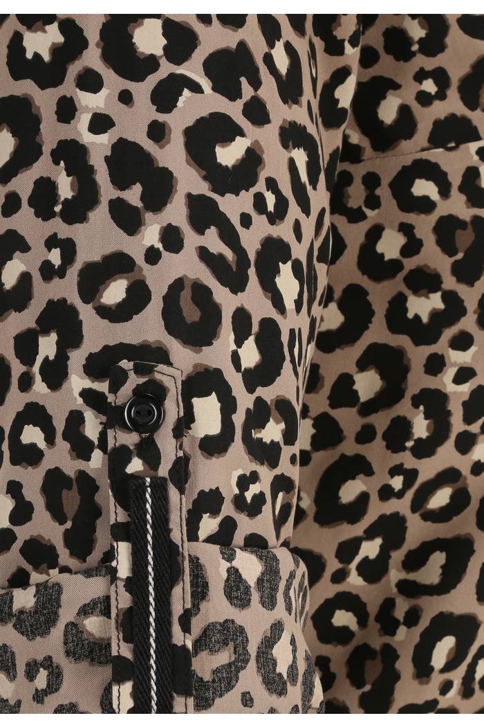 Bluse mit Leoparden-Muster