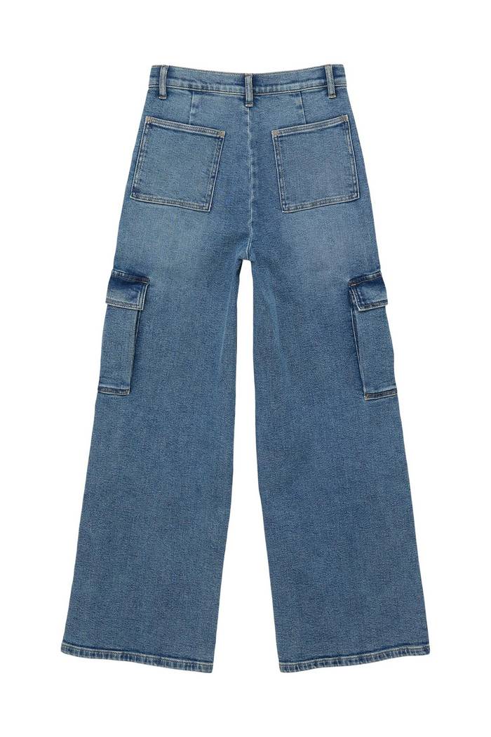 Jeans Hose im Cargo Stil