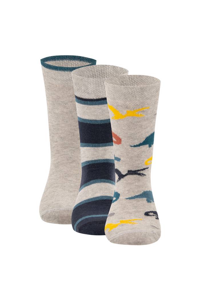 Lange Socken mit Dino-Muster