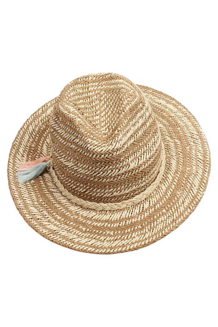 Stroh-Hut aus Naturstroh