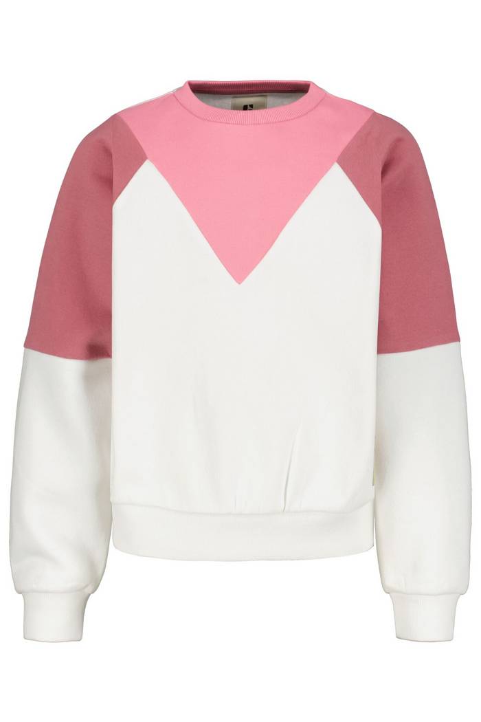 Sweatshirt in Blockfarben