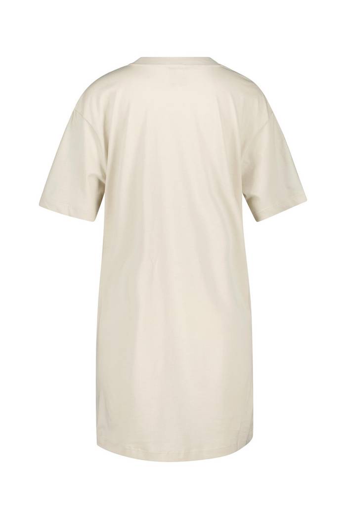 T-Shirt-Kleid mit aufgesticktem Logo