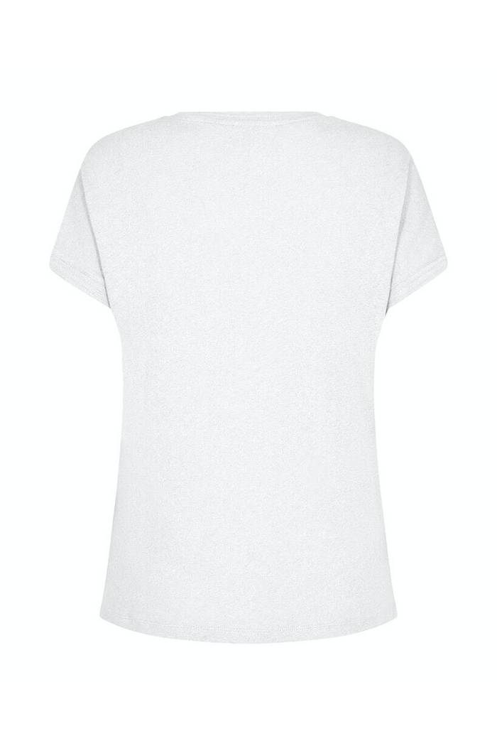 T-Shirt aus Baumwoll-/Leinenmischung